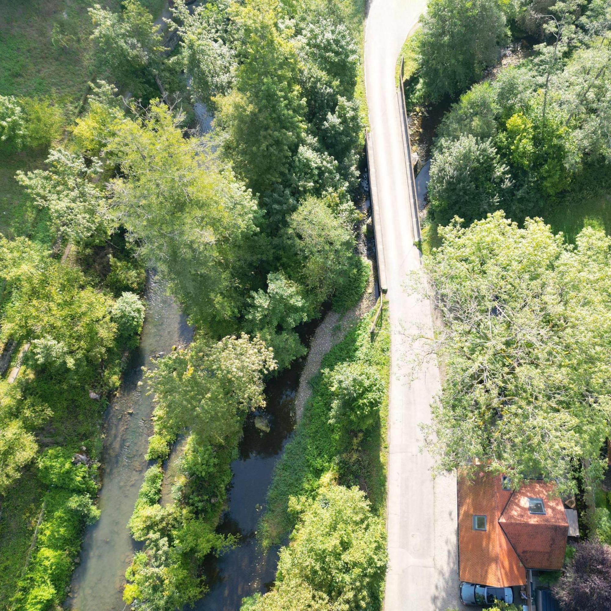 Tauberchalet I Boutique-Ferienhaus Mit Sauna, Whirlpool & Natur I 10Min Walk To Historic Old Town Rothenburg ob der Tauber Exteriör bild