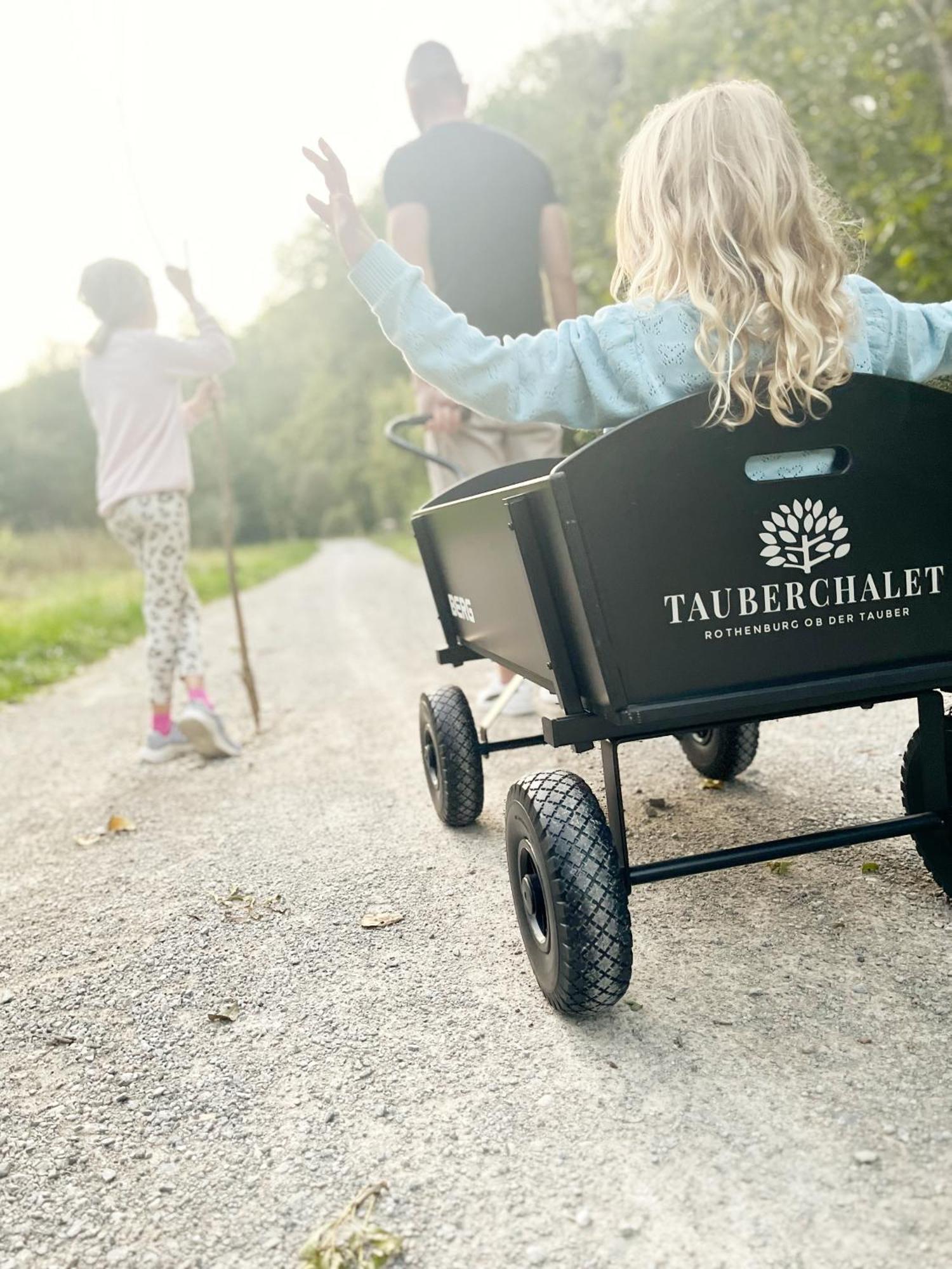 Tauberchalet I Boutique-Ferienhaus Mit Sauna, Whirlpool & Natur I 10Min Walk To Historic Old Town Rothenburg ob der Tauber Exteriör bild